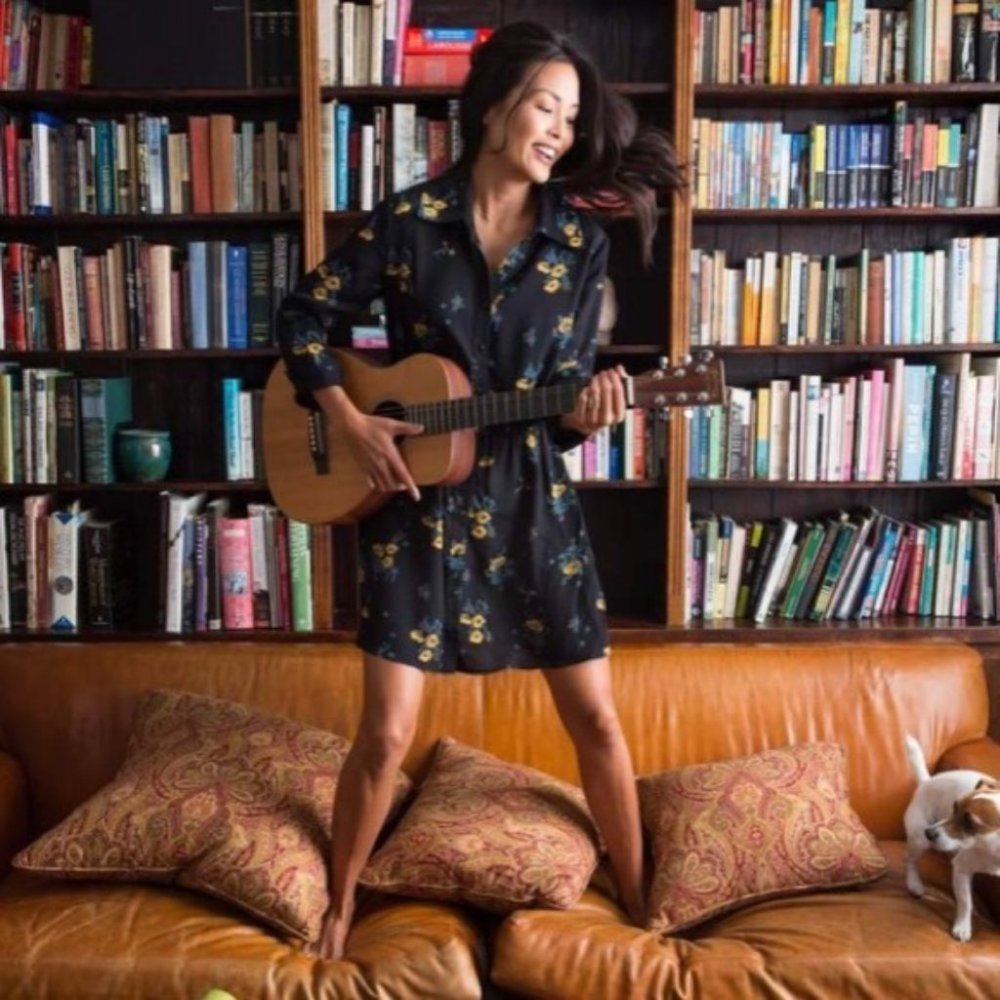 Ruken Black Floral Caroline Dress XSmall